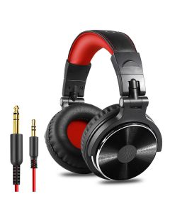 Oneodio Pro-10 przewodowe profesjonalne Studio Pro DJ sluchawki z mikrofonem na ucho Monitor HiFi muzyczny zestaw sluchawkowy sluchawki do telefonu PC-czerwony&czarny