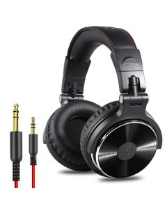 Oneodio Pro-10 przewodowe profesjonalne Studio Pro DJ sluchawki z mikrofonem na ucho Monitor HiFi muzyczny zestaw sluchawkowy sluchawki do telefonu PC-czarny