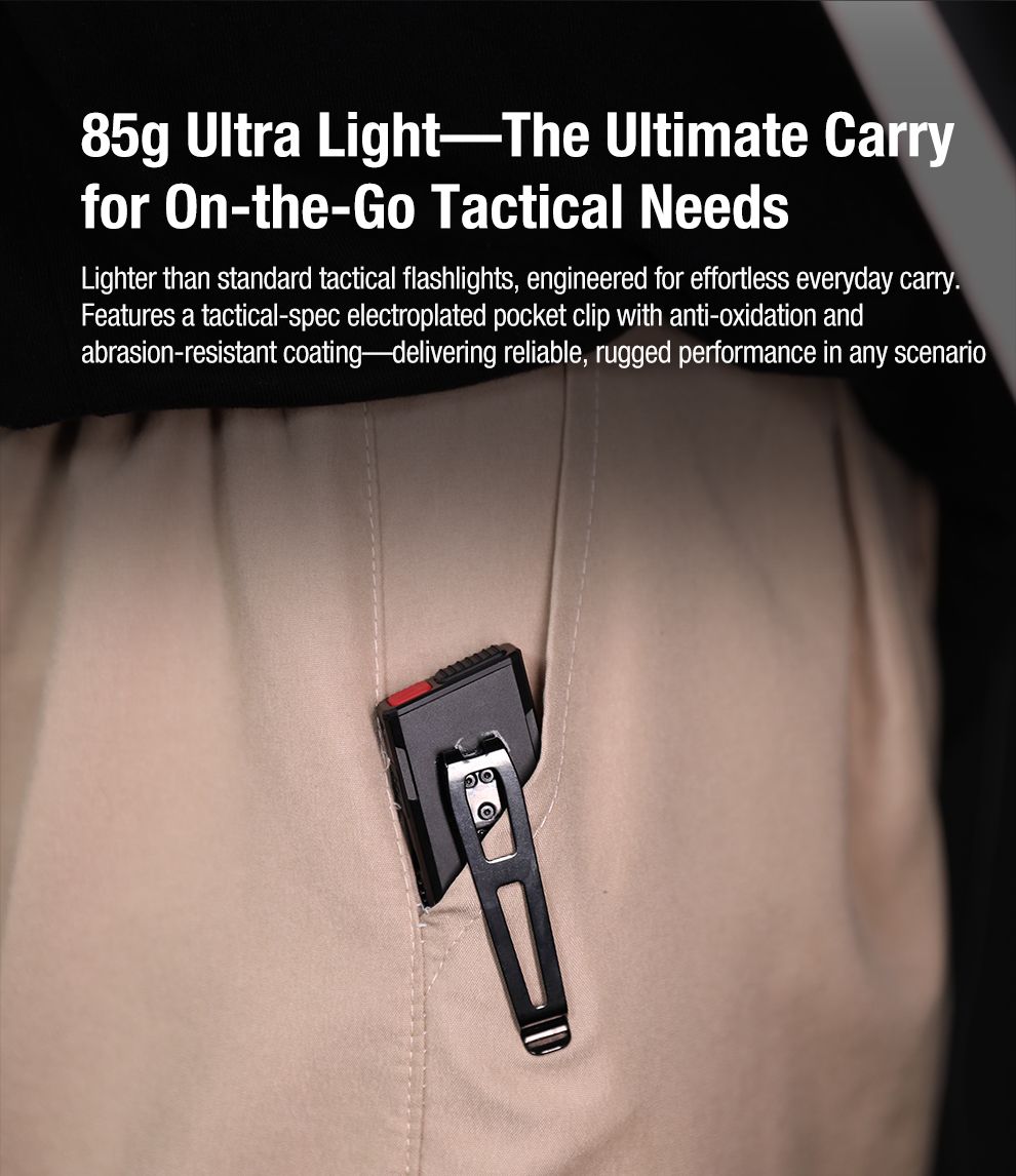 Klarus X2 Ultra-Thin EDC Tac Flashlight 3000 Lumenów USB-C Rechargeable - Mighty Pocket Light!