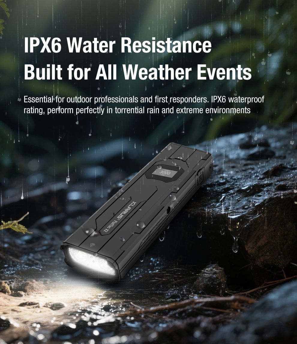 Klarus X2 Ultra-Thin EDC Tac Flashlight 3000 Lumenów USB-C Rechargeable - Mighty Pocket Light!