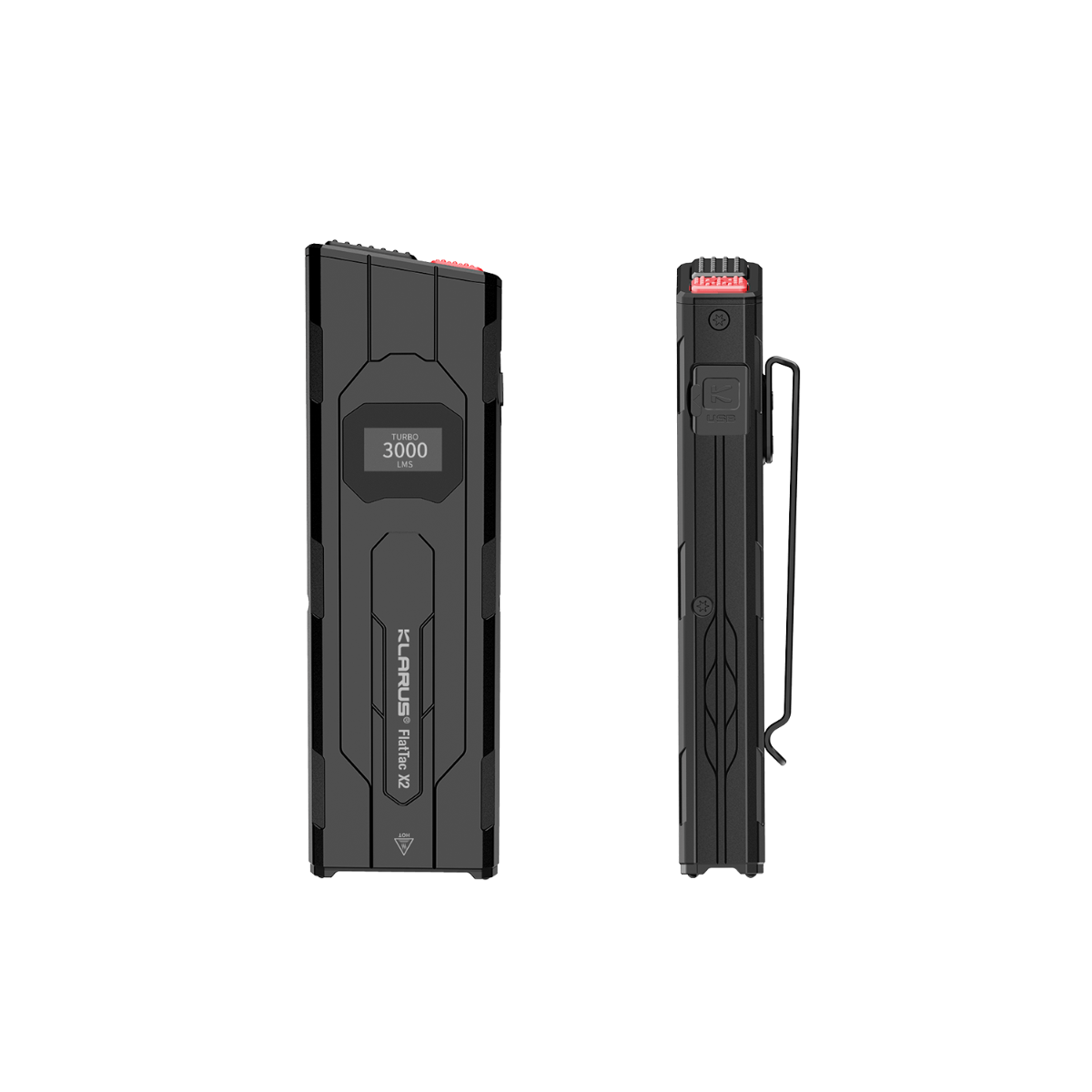 Klarus X2 Ultra-Thin EDC Tac Flashlight 3000 Lumenów USB-C Rechargeable - Mighty Pocket Light!
