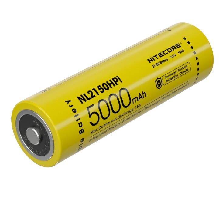 NITECORE NL2150HPi 5000mAh 21700 Li-ion Akumulator litowo-jonowy Wysoka wydajność do latarki i waporyzatora