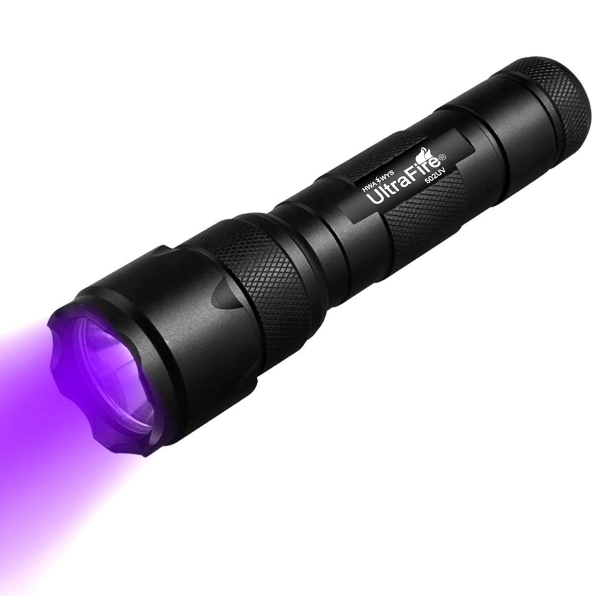 UltraFire WF-502B.2 395nm Latarka UV LED do wykrywania plam po zwierzętach, inspekcji DIY, o mocnym świetle UV, trwała