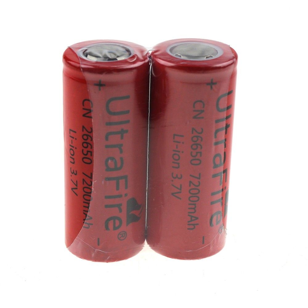UltraFire CN 26650 3.7V 7200mAh Niechroniona Li-ion Bateria do latarki i wapowania dla entuzjastów mocy