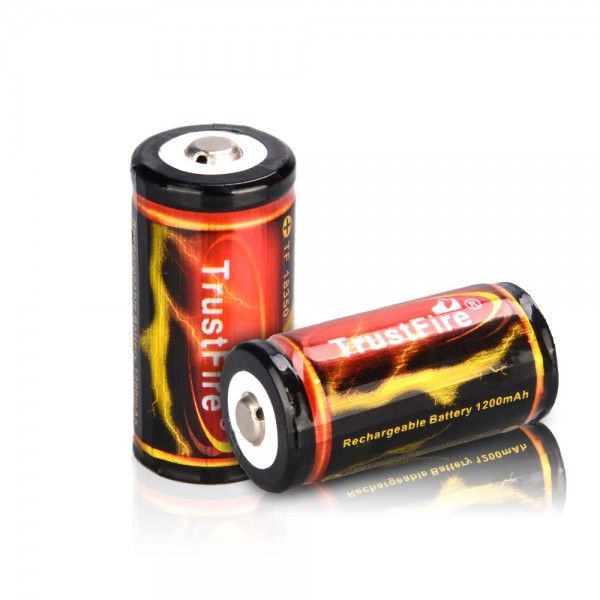 Trustfire 18350 akumulator litowo-jonowy 3.7V 1200mAh wysoka wydajność idealny do latarek i elektroniki osobistej