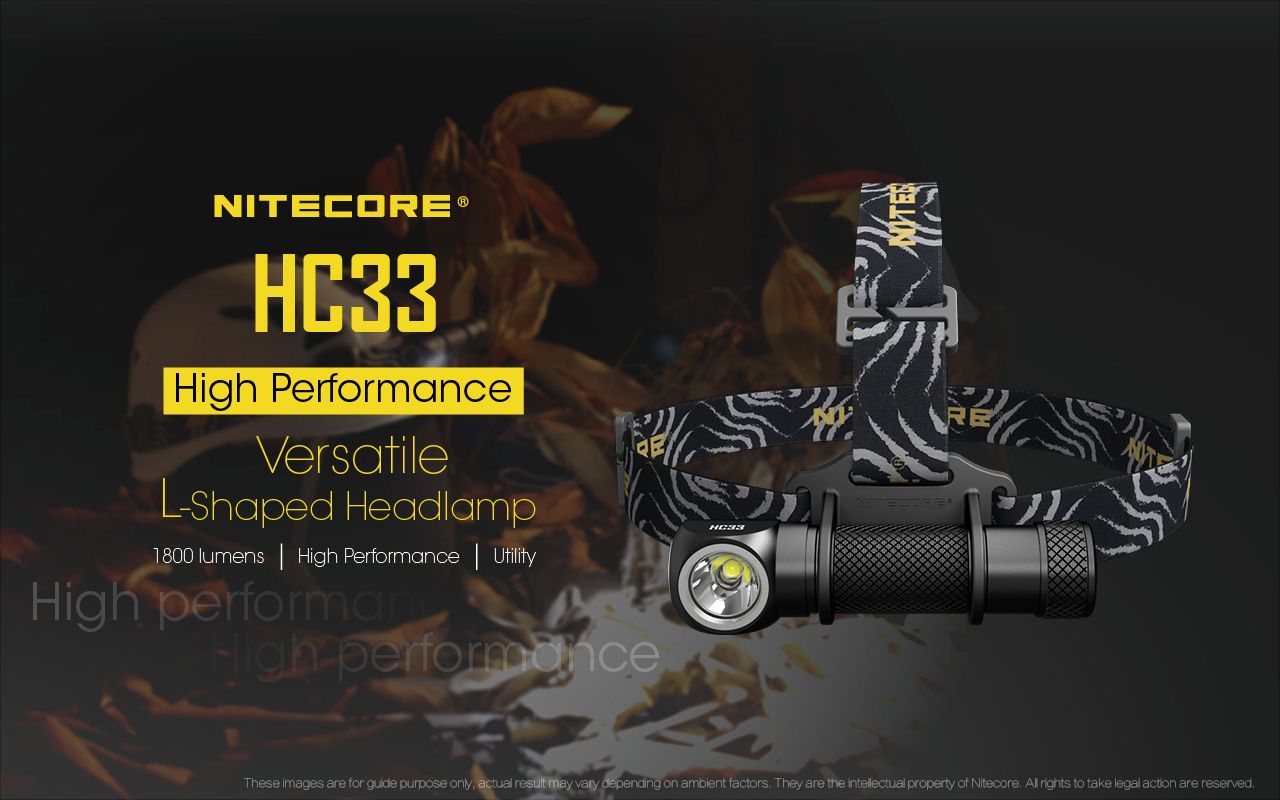 Nitecore HC33 XHP35 lampa czołowa LED 1800 lumenów oświetlenie outdoorowe sprzęt do eksploracji ręce wolne