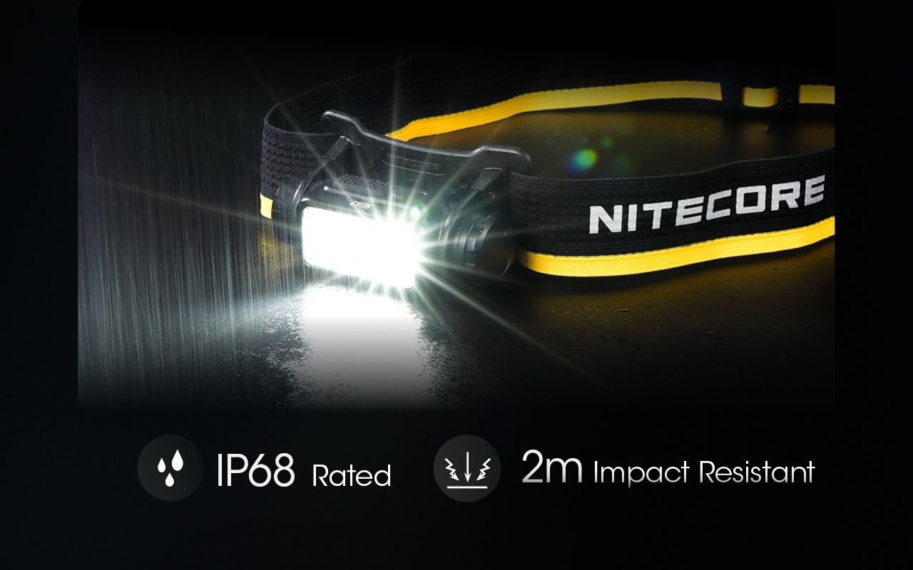 NITECORE NU43 latarka czołowa 1400 lumenów na kemping światło białe i czerwone długi czas działania baterii