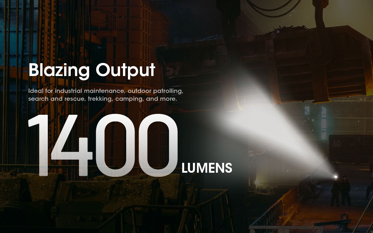 Latarka czołowa Nitecore NU50 1400 lumenów LED wszechstronne oświetlenie outdoorowe z długim czasem pracy