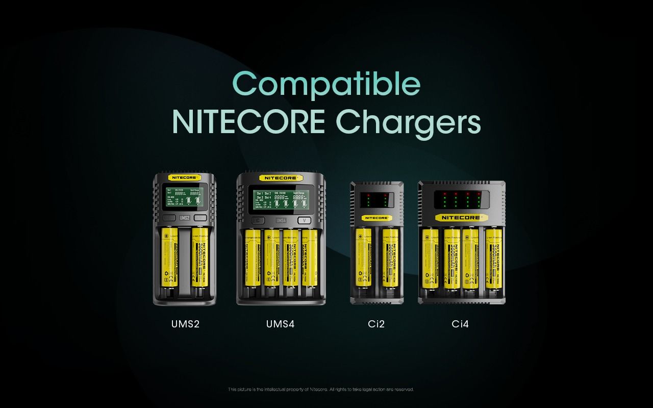 Nitecore 18650 NL1836 3600mAh Li-ion Akumulator do latarki z Ochroną