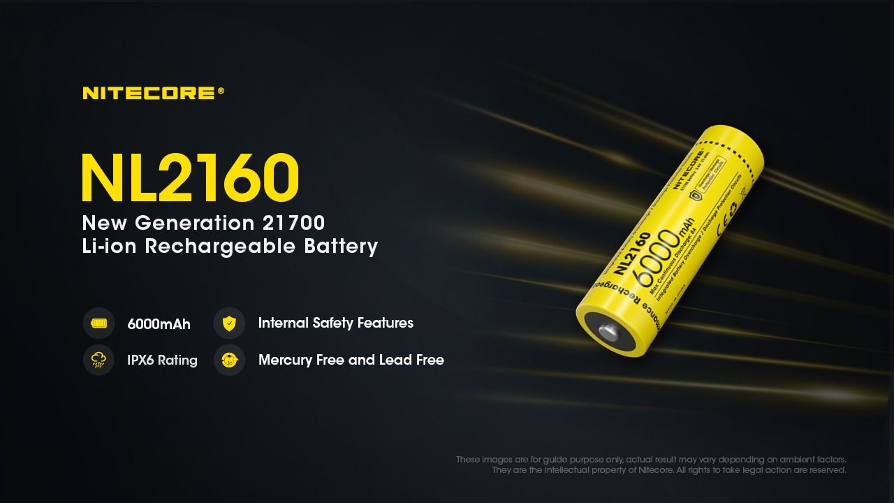 NITECORE NL2160 6000mAh 21700 Akumulator Li-ion