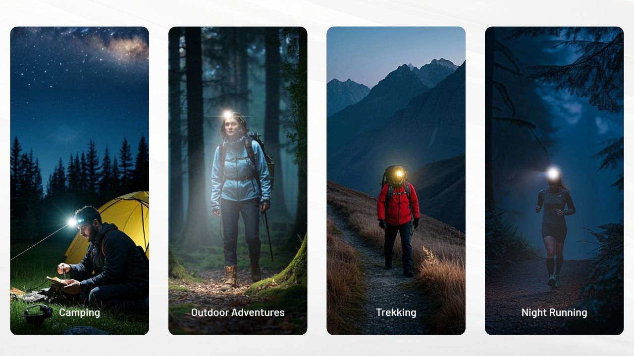 NITECORE NU25 latarka czołowa 400 lumenów USB-C lekka akumulator outdoor bieganie na orientację biwak