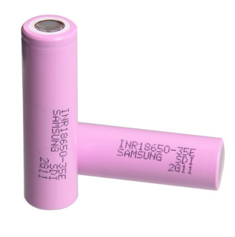 Akumulatory INR18650-35E 3500mAh 20A Wysokoprądowe, Zestaw 2 sztuk, Koreańska jakość, do latarki/e-papierosa