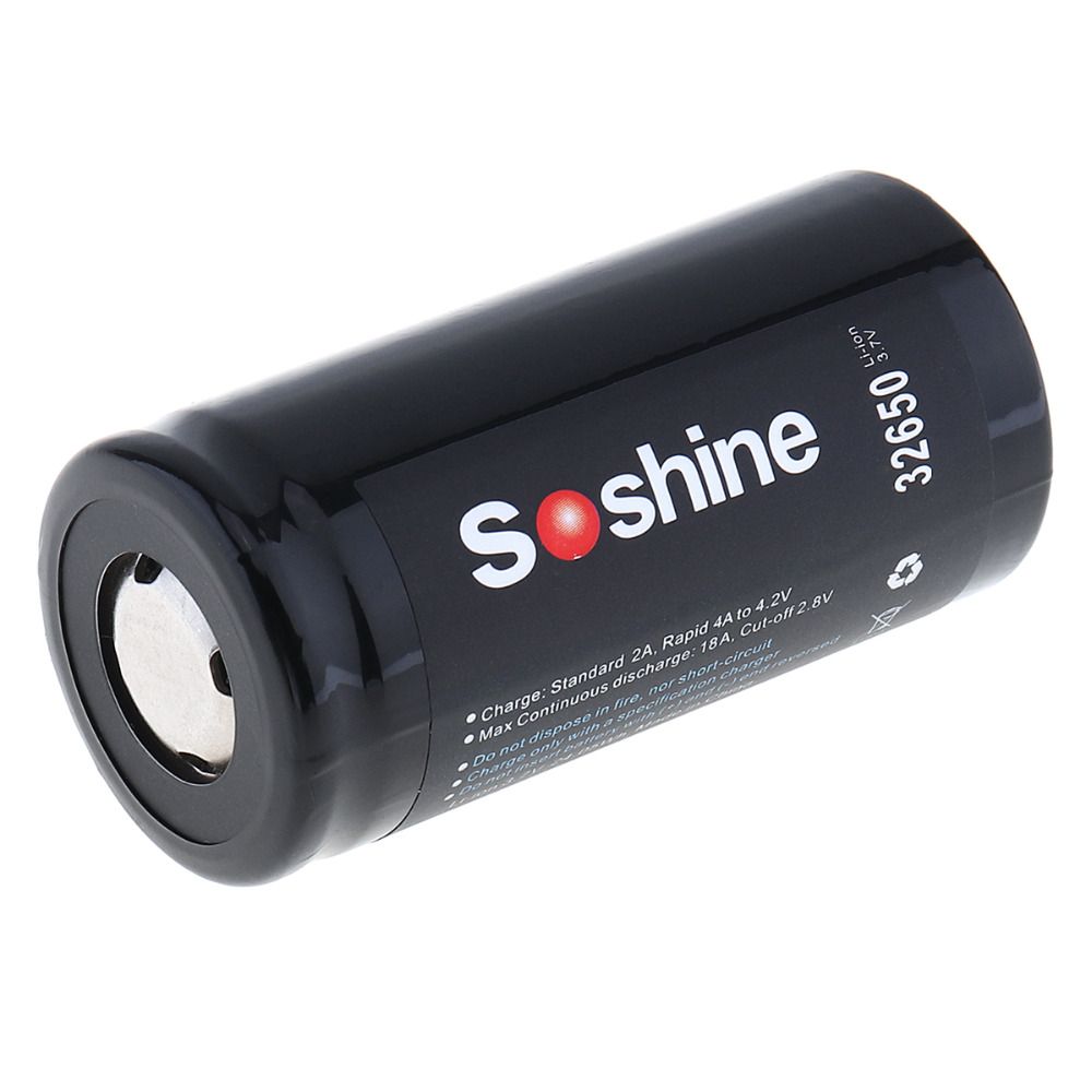 Odkryj akumulator Soshine 6500mAh 3.7V 32650 litowo-jonowy długowieczność niezawodne zasilanie kompaktowy design
