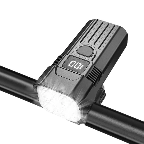 Lampka rowerowa USB-C 1200LM LED na przód MTB/Szosowa | Łatwy montaż, bezpieczna jazda nocą