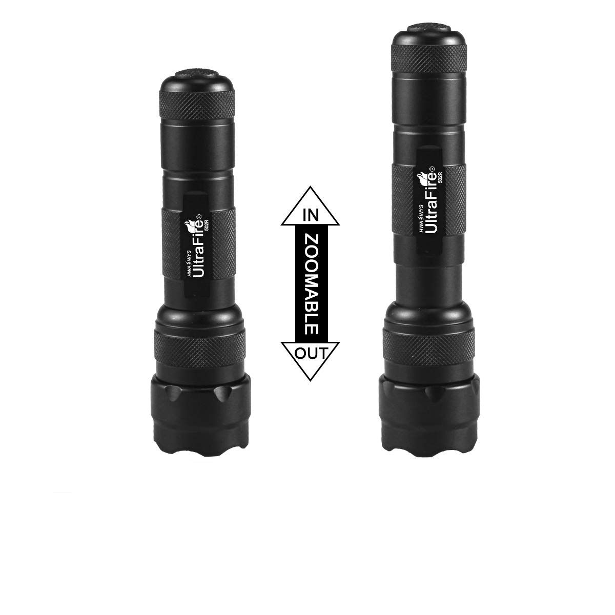 UltraFire WF-502B.2 Osram Podczerwień IR 940nm Zoomowa Latarka LED do Obserwacji Dzikiej Przyrody i Bezpieczeństwa