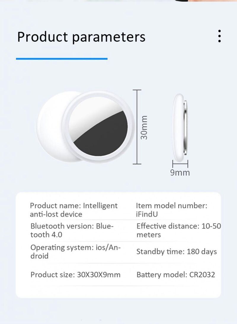 Mini lokalizator GPS Bluetooth 4.0 inteligentny śledzenie dzieci zwierząt kompaktowy design aplikacja iSearching