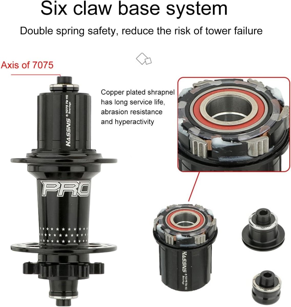 HASSNS PRO7 MTB piasta 32 otwory łożysko rower górski szybkozamykacz 32h Noisy Cube tulejki rowerowe