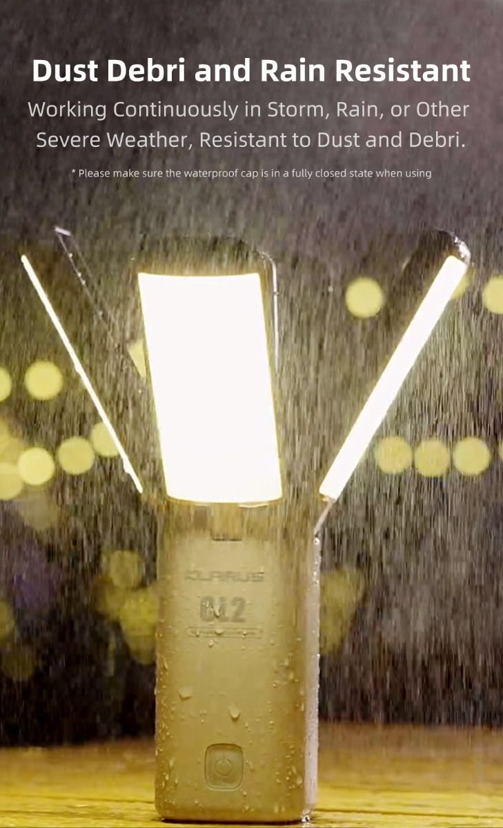 Klarus CL2 składane światło kempingowe 750 lumenów ochrona oczu 90-stopniowe żarówki 7 trybów światła