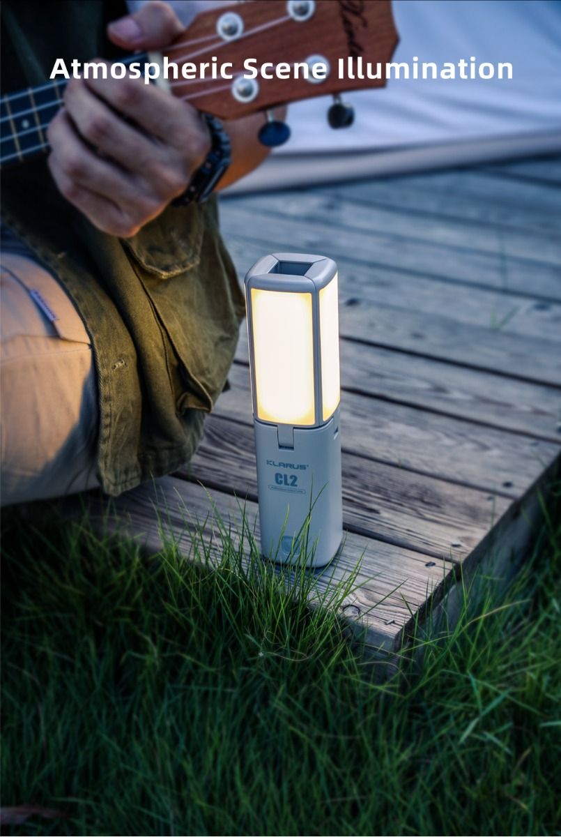 Klarus CL2 składane światło kempingowe 750 lumenów ochrona oczu 90-stopniowe żarówki 7 trybów światła