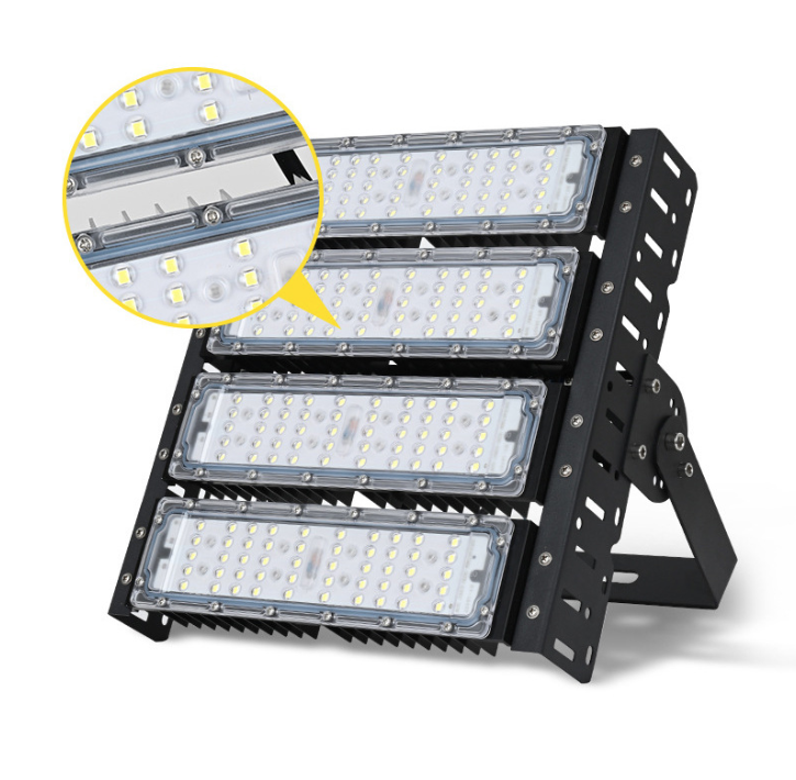 Naświetlacz LED 200W Wodoodporny IP65 | Modułowe Oświetlenie Zewnętrzne | Stadiony, Tunele