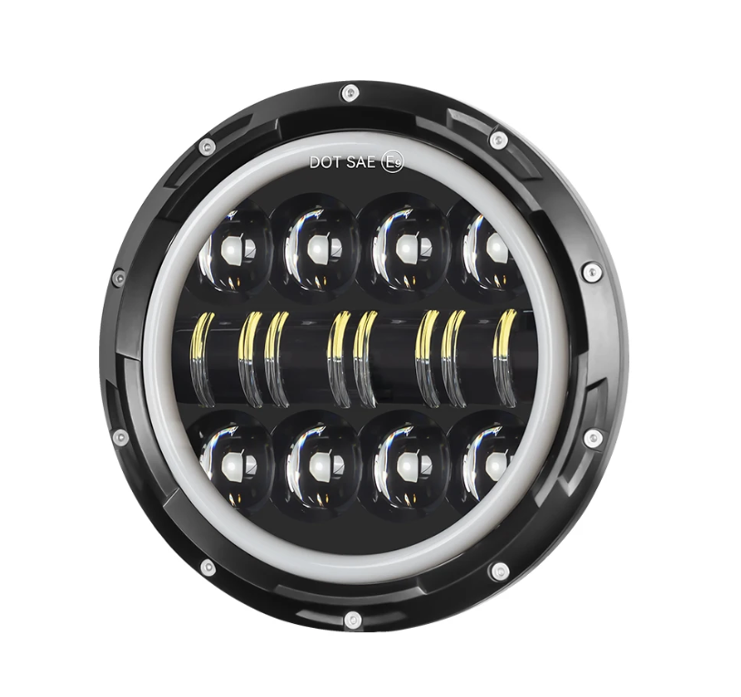 7-calowy reflektor LED 75W do Harley Jeep Wrangler Hummer wodoodporność IP67 odlew aluminium oświetlenie pojazdu