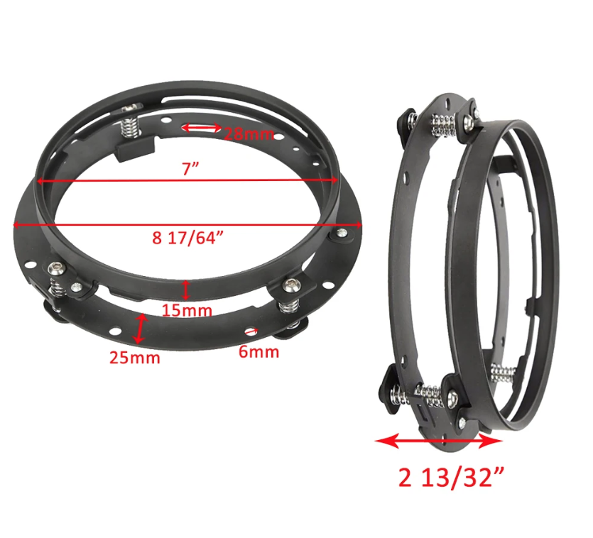 7-calowy reflektor LED 75W do Harley Jeep Wrangler Hummer wodoodporność IP67 odlew aluminium oświetlenie pojazdu