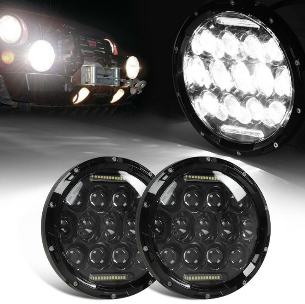 7-calowy reflektor LED 75W do Harley Jeep Wrangler Hummer wodoodporność IP67 odlew aluminium oświetlenie pojazdu