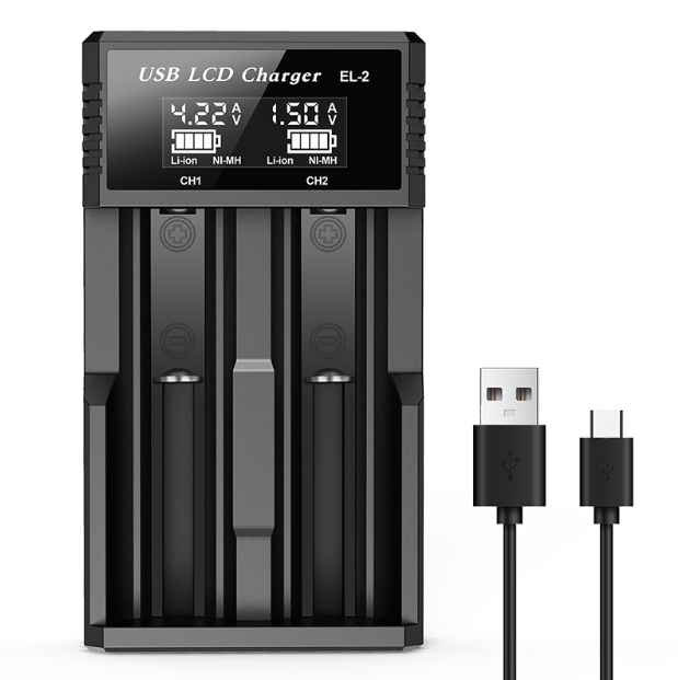 Inteligentna ładowarka USB LCD do akumulatorów 18650 oraz AA AAA z wyświetlaczem statusu ładowania baterii