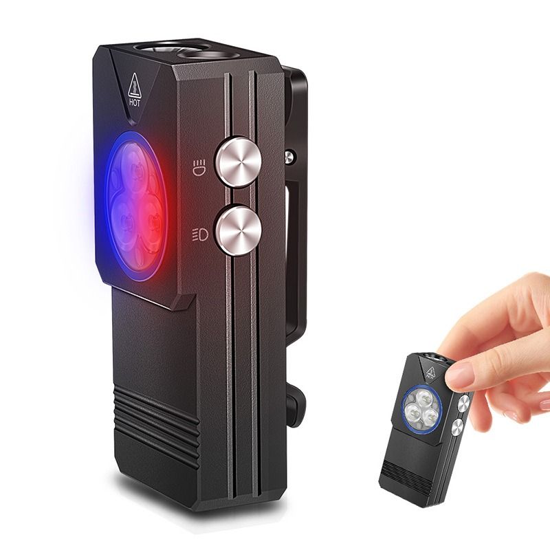 EV30 Mini latarka LED EDC, 550 lumenów, UV 365nm. Ładowana USB-C kompaktowa latarka kieszonkowa/brelok.