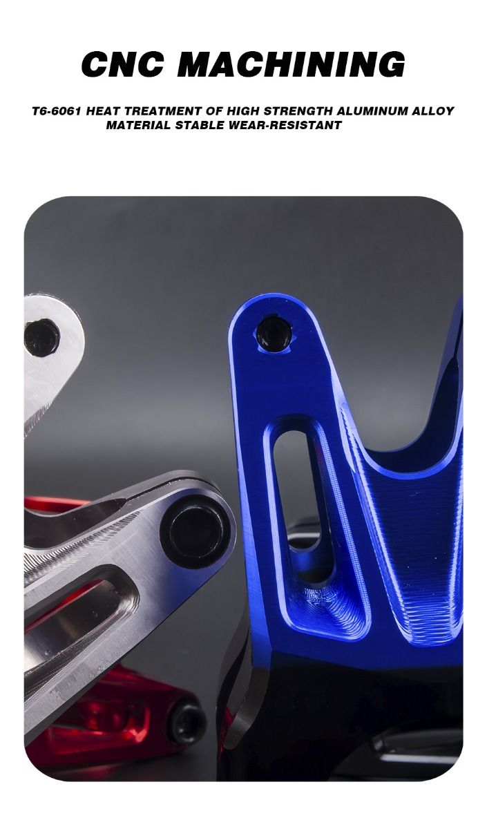EVOSID Mostek do roweru górskiego 31.6mm Regulowany Akcesorium rowerowe MTB Lekki i trwały Czarno-czerwono-tytanowy