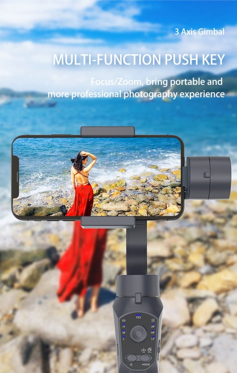 F10 Pro Stabilizator 3-osiowy Gimbal do telefonu do mobilnego filmowania z kompatybilnością ze smartfonami i rozpoznawaniem twarzy