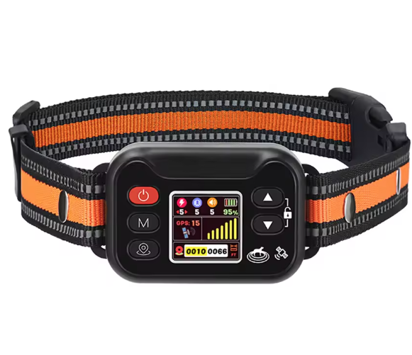 Obroża GPS dla Psa, Niewidzialne Ogrodzenie, Antyszczekowa Wodoodporna - System Treningowy 7-55kg