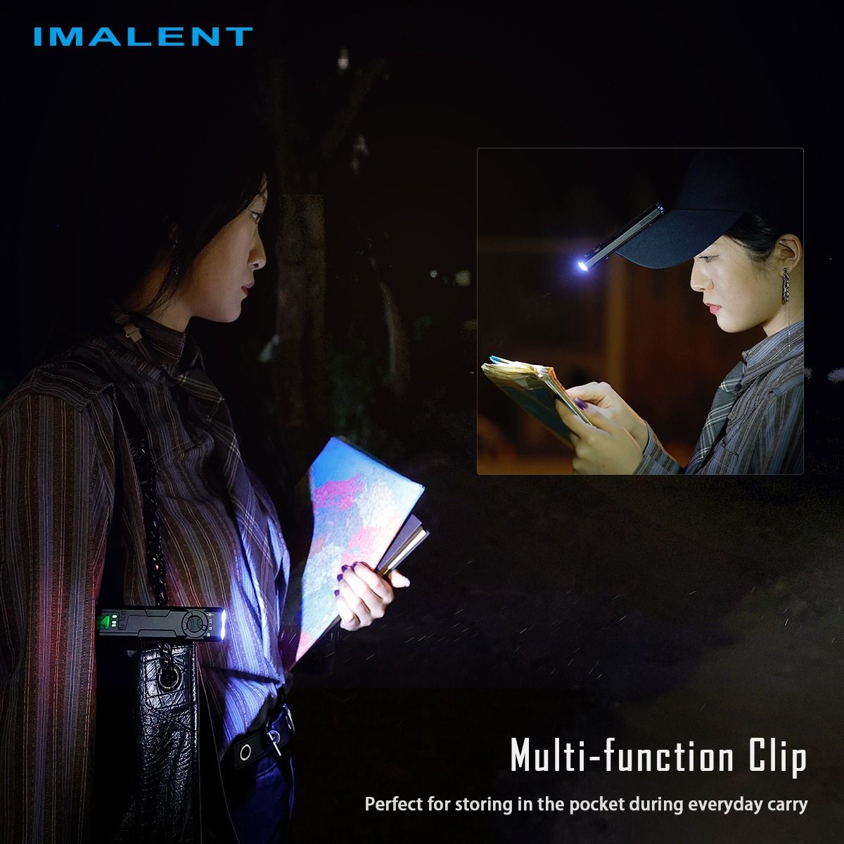 IMALENT GR35 Czerwona Latarka LED EDC 2800lm UV Laser Stroboskop Magnetyczna Wielofunkcyjna Lampa Robocza