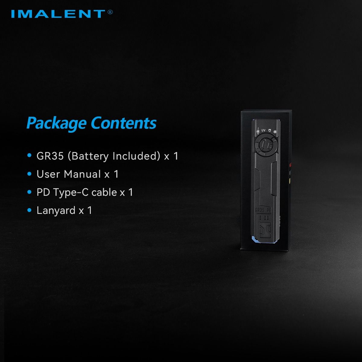 IMALENT GR35 Czerwona Latarka LED EDC 2800lm UV Laser Stroboskop Magnetyczna Wielofunkcyjna Lampa Robocza