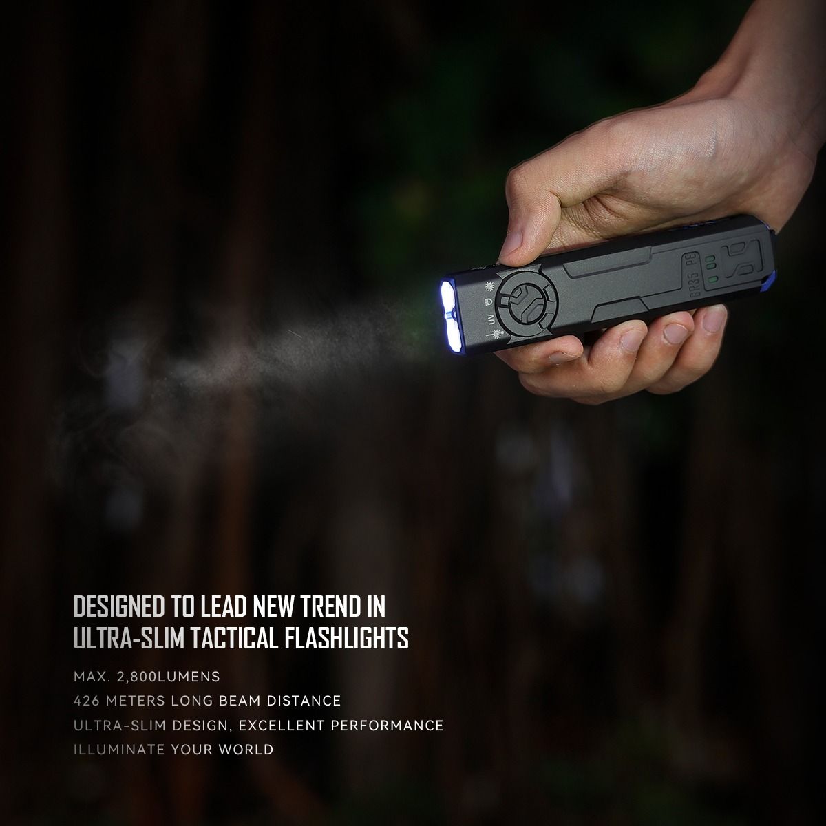 IMALENT GR35 Czerwona Latarka LED EDC 2800lm UV Laser Stroboskop Magnetyczna Wielofunkcyjna Lampa Robocza