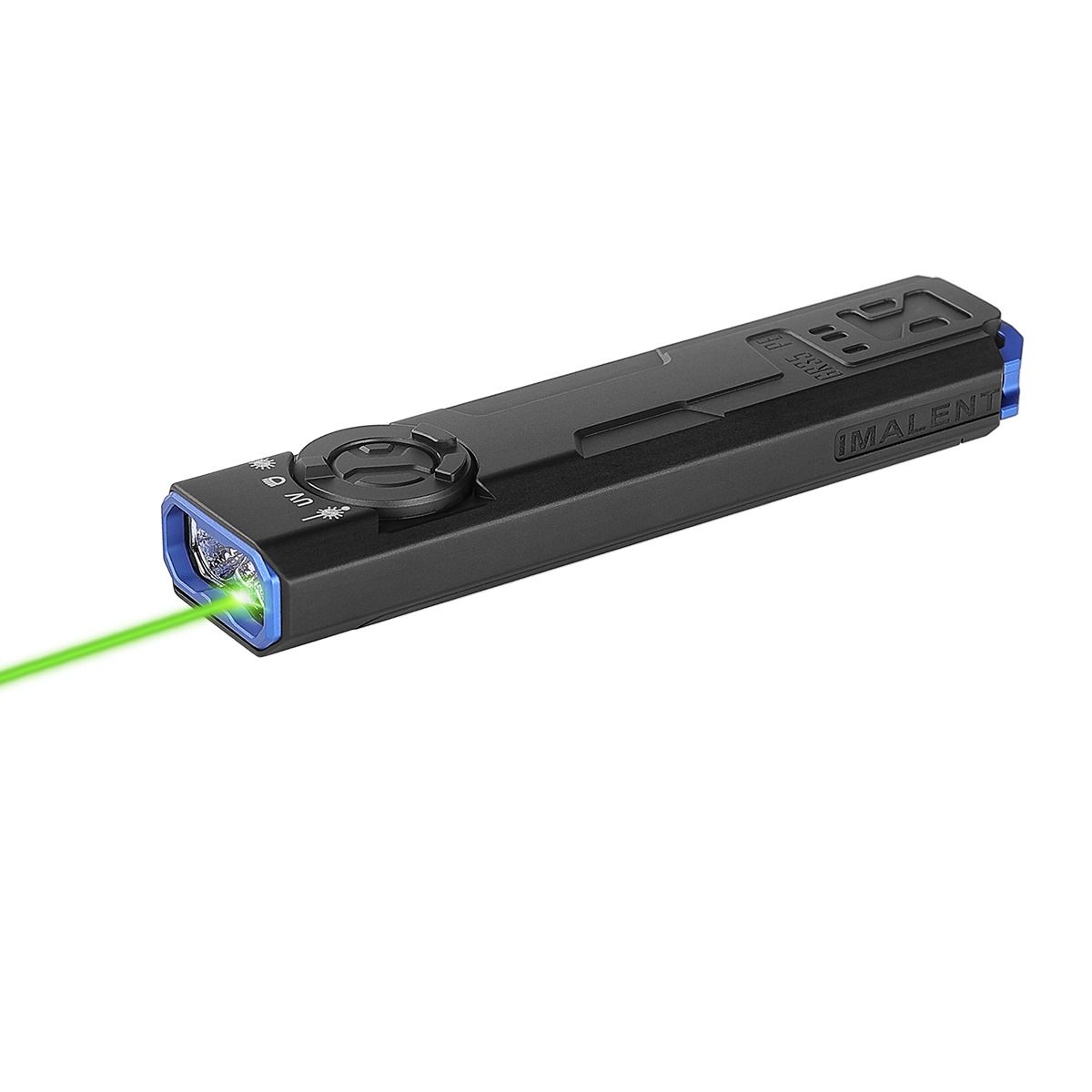 IMALENT GR35 latarka EDC, zielona 2800 lumenów z UV/laserem. Mocna i kompaktowa na outdoor, inspekcje.
