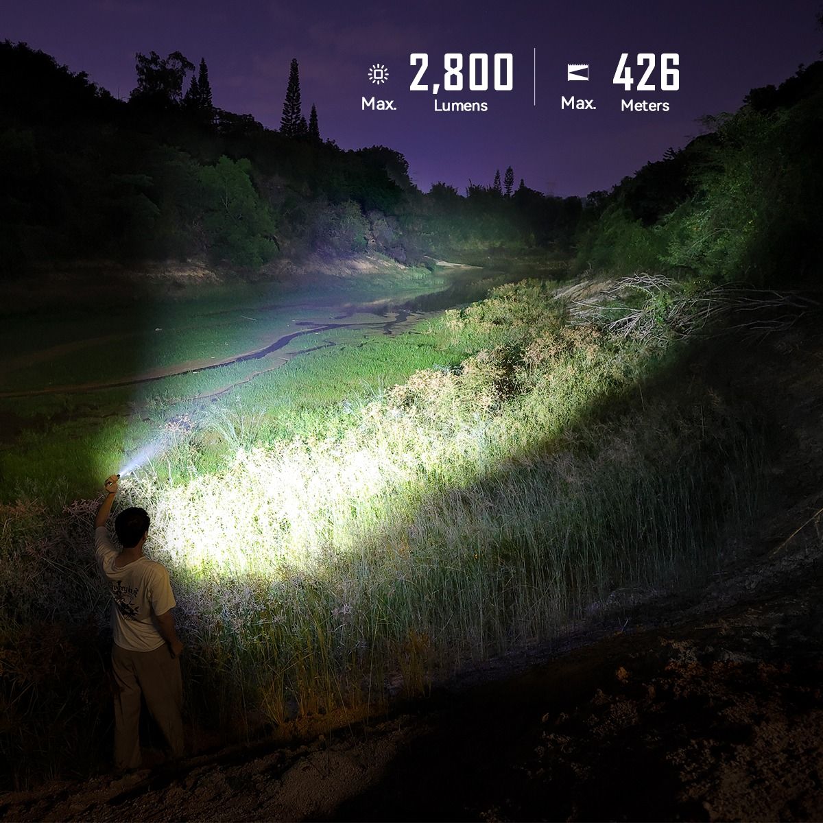 IMALENT GR35 latarka EDC, zielona 2800 lumenów z UV/laserem. Mocna i kompaktowa na outdoor, inspekcje.
