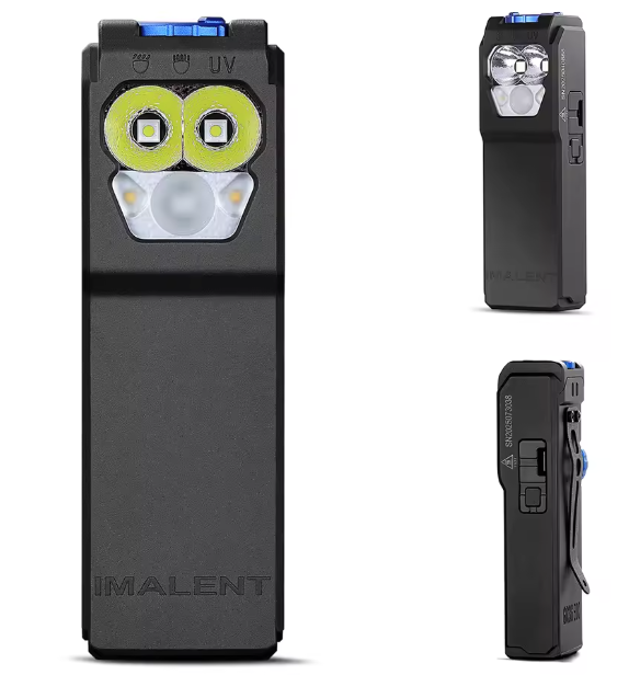 IMALENT GR36 Latarka EDC | 2800 lumenów, Ładowalna USB-C, Magnetyczna, Super Jasna LED z Klipsem