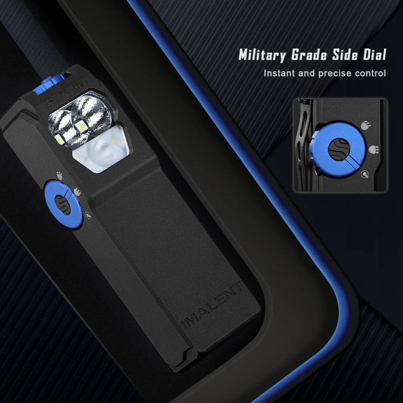 IMALENT GR36 Latarka EDC | 2800 lumenów, Ładowalna USB-C, Magnetyczna, Super Jasna LED z Klipsem
