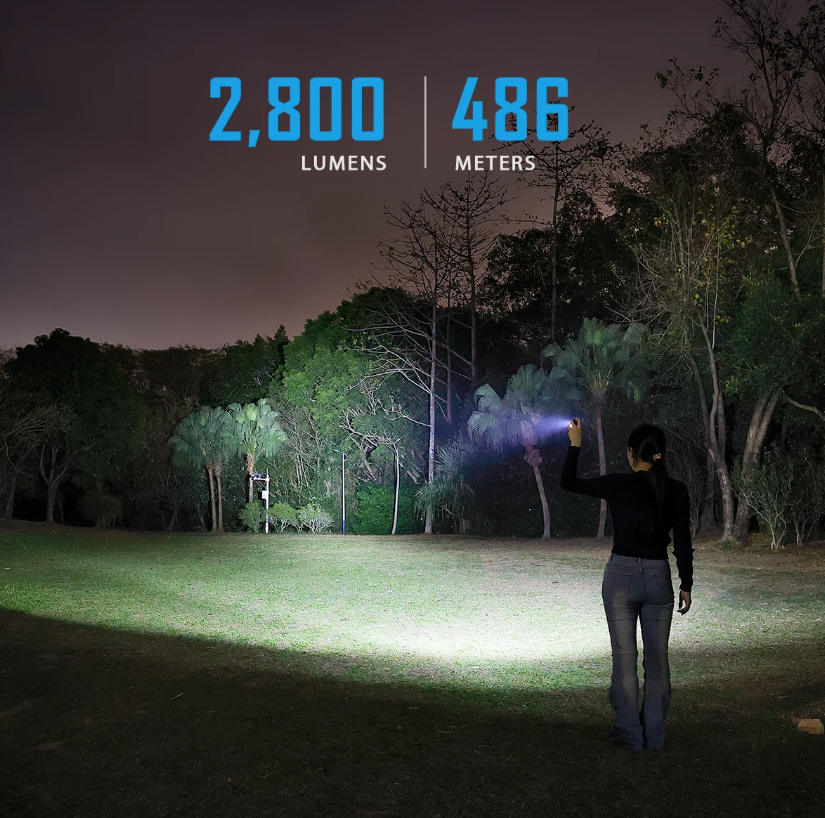 IMALENT GR36 Latarka EDC | 2800 lumenów, Ładowalna USB-C, Magnetyczna, Super Jasna LED z Klipsem