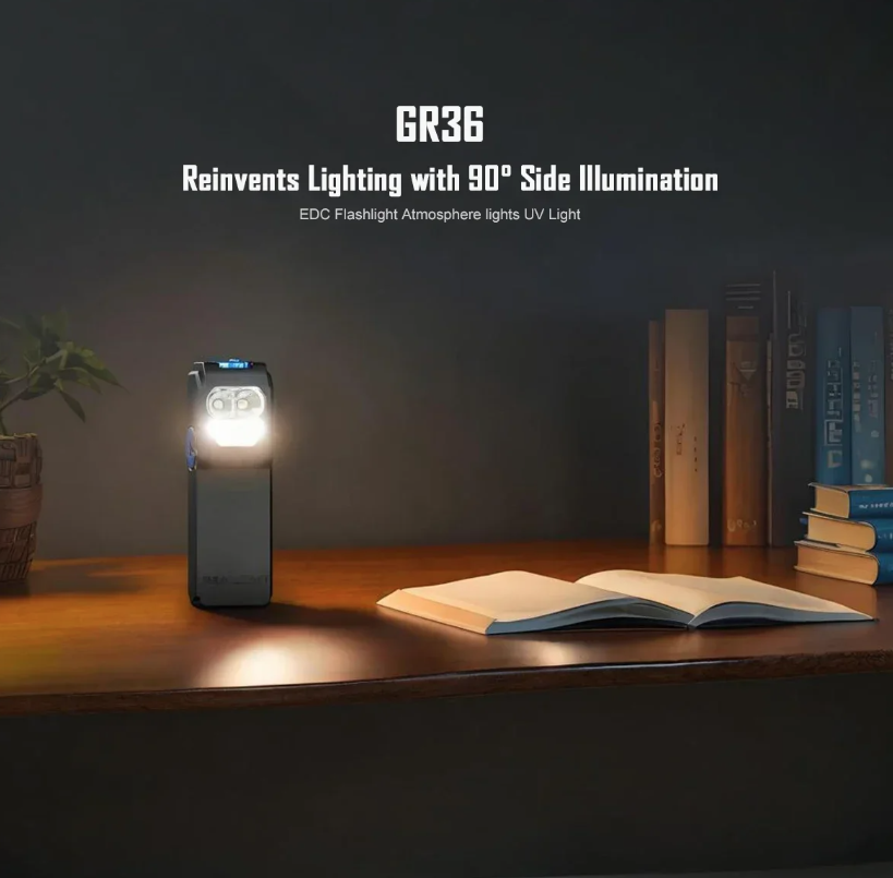 IMALENT GR36 Latarka EDC | 2800 lumenów, Ładowalna USB-C, Magnetyczna, Super Jasna LED z Klipsem
