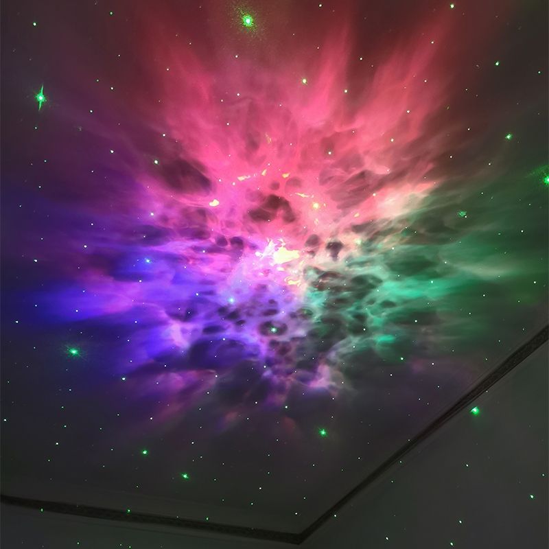 Projektor nieba gwiaździstego 7 kolorów 360 stopni lampa nocna magiczna atmosfera prezent dla dzieci