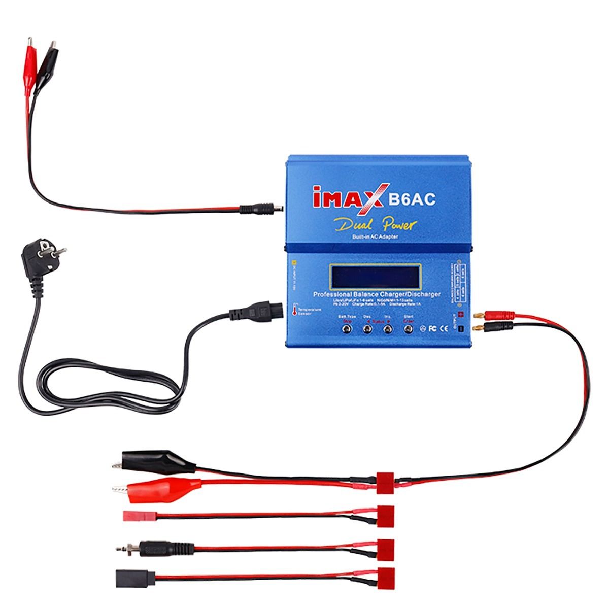 Ładowarka RC Imax B6AC 80W 6A inteligentna ładowarka z LCD szybkie ładowanie Li-ion Lipo NiMH dla pojazdów RC
