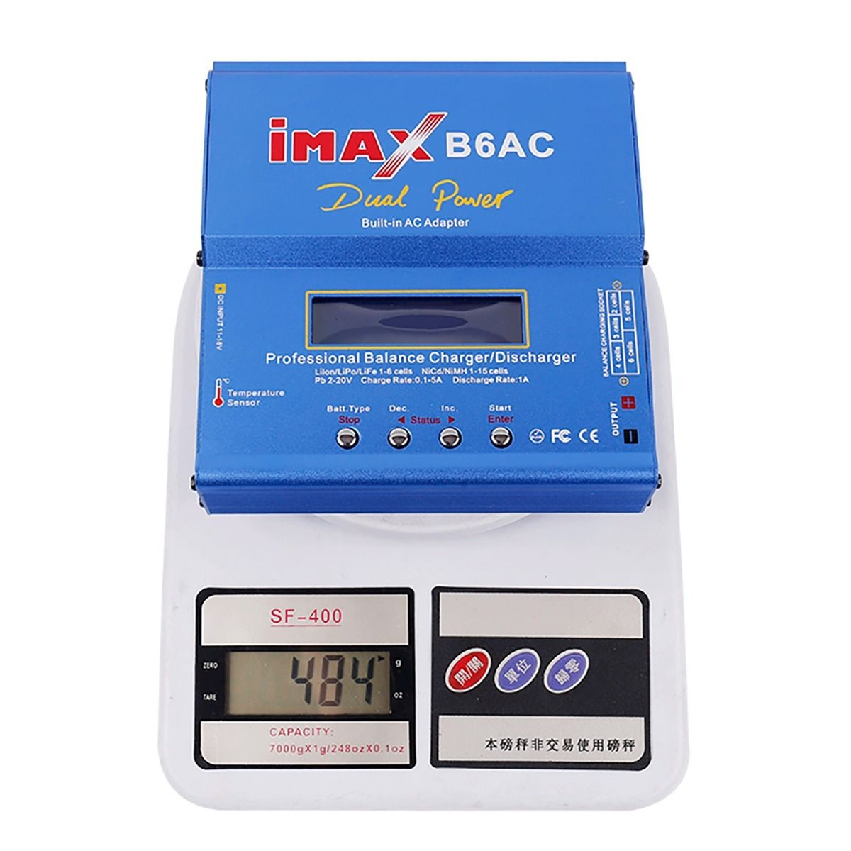 Ładowarka RC Imax B6AC 80W 6A inteligentna ładowarka z LCD szybkie ładowanie Li-ion Lipo NiMH dla pojazdów RC