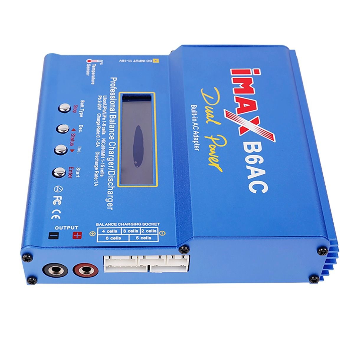 Ładowarka RC Imax B6AC 80W 6A inteligentna ładowarka z LCD szybkie ładowanie Li-ion Lipo NiMH dla pojazdów RC