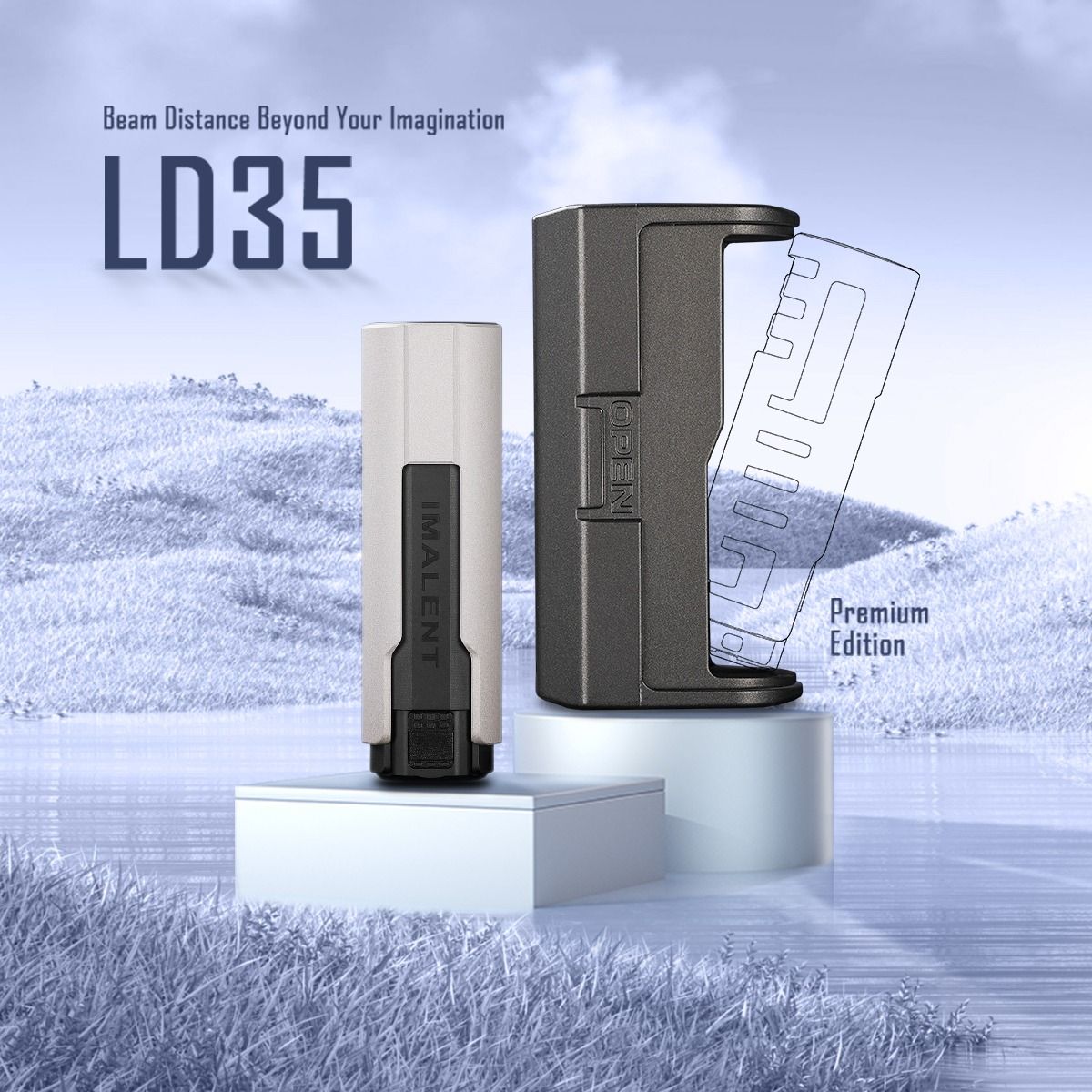 Odkryj IMALENT LD35 Latarka LED 1200 lumenów | USB-C ładowalna, Kompaktowa EDC, OLED.