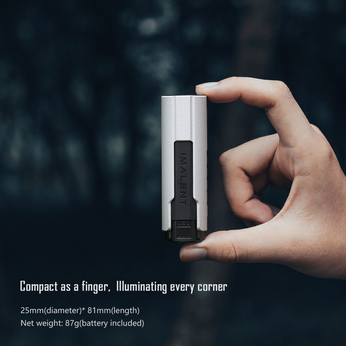 Odkryj IMALENT LD35 Latarka LED 1200 lumenów | USB-C ładowalna, Kompaktowa EDC, OLED.