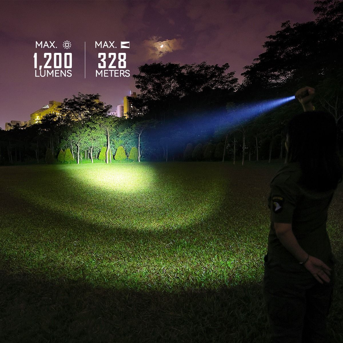 Odkryj IMALENT LD35 Latarka LED 1200 lumenów | USB-C ładowalna, Kompaktowa EDC, OLED.
