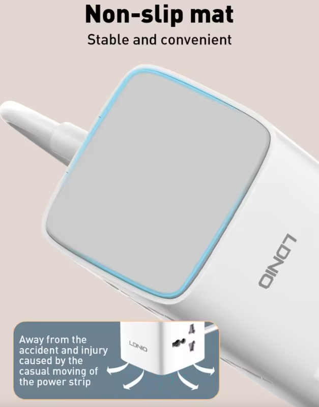 LDNIO Tower Cube Ładowarka 70W USB-C, Wielogniazdowa Listwa Zasilająca Ochrona Przepięciowa Uniw. Gniazda UK/US/EU