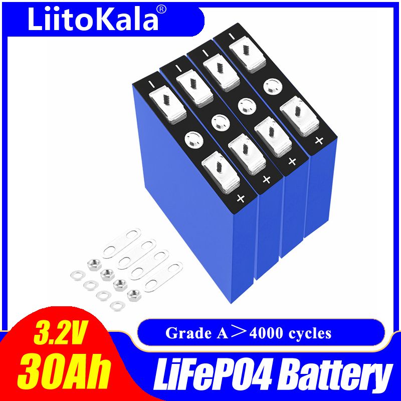 Akumulator LiitoKala 3.2V 30Ah Lifepo4 4S 12.8V do motocykli pojazdów elektrycznych wysoka wydajność bezpieczeństwo
